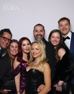 Custom backdrop at Surprise event photo booth