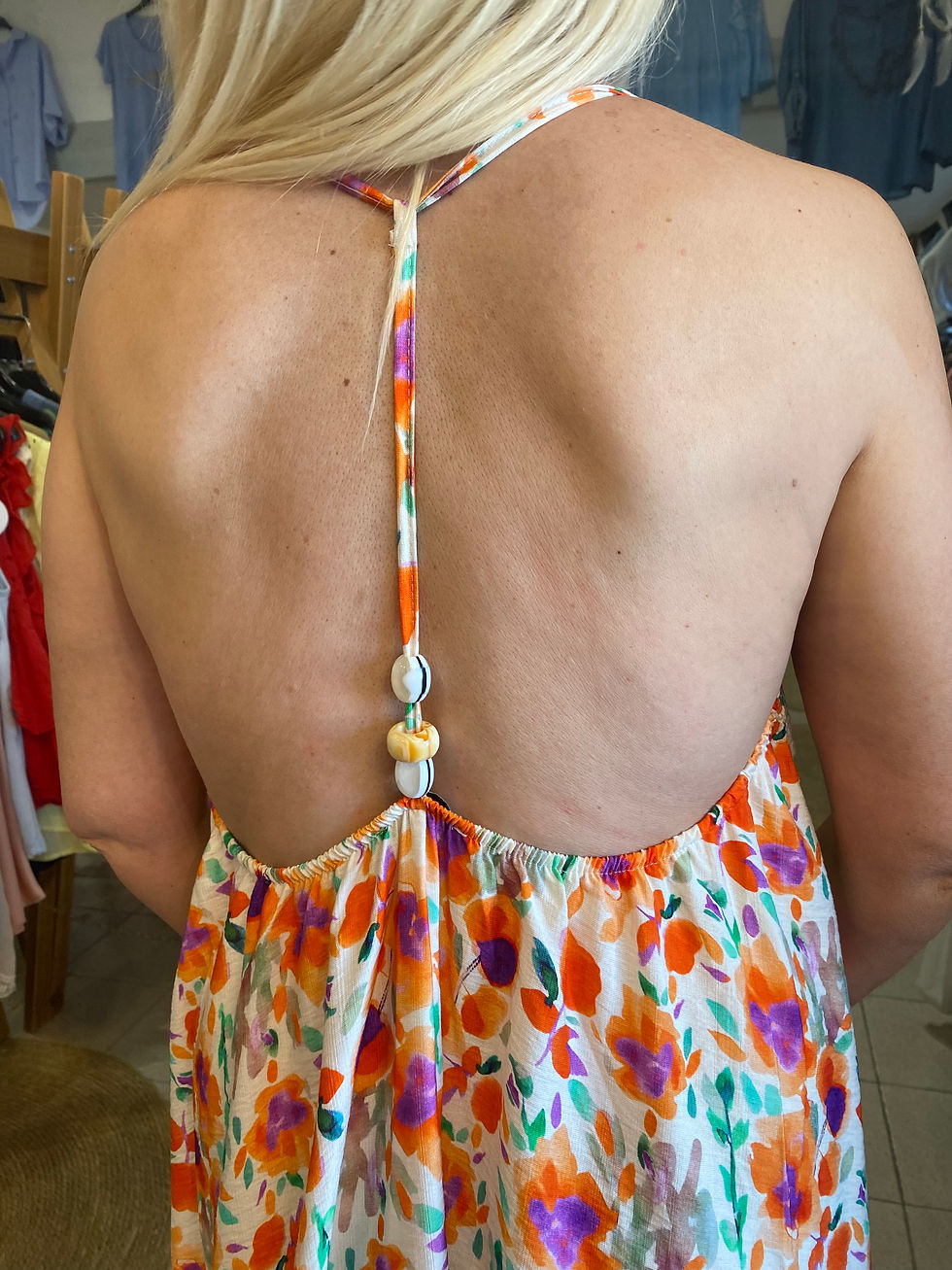 Miniature : Robe dos nu Laurence à fleurs 
