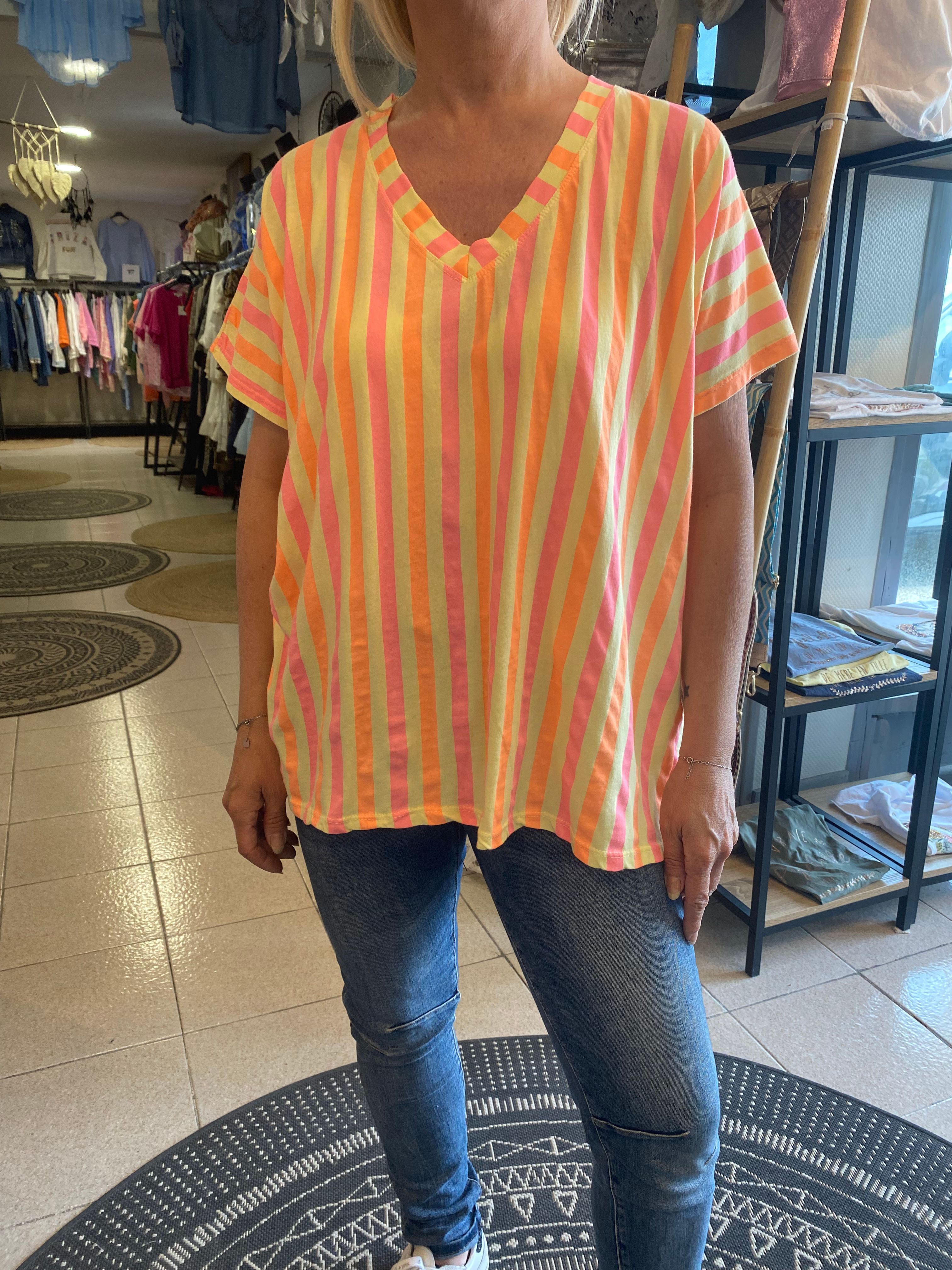 Tee-shirt à rayures Edith