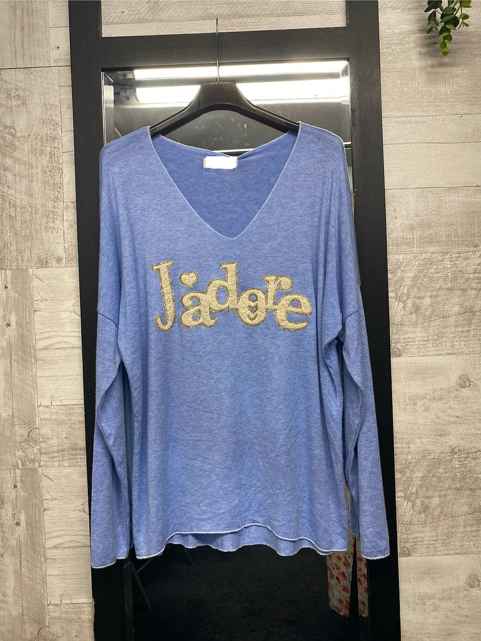 Miniature : Pull fin "J’adore"