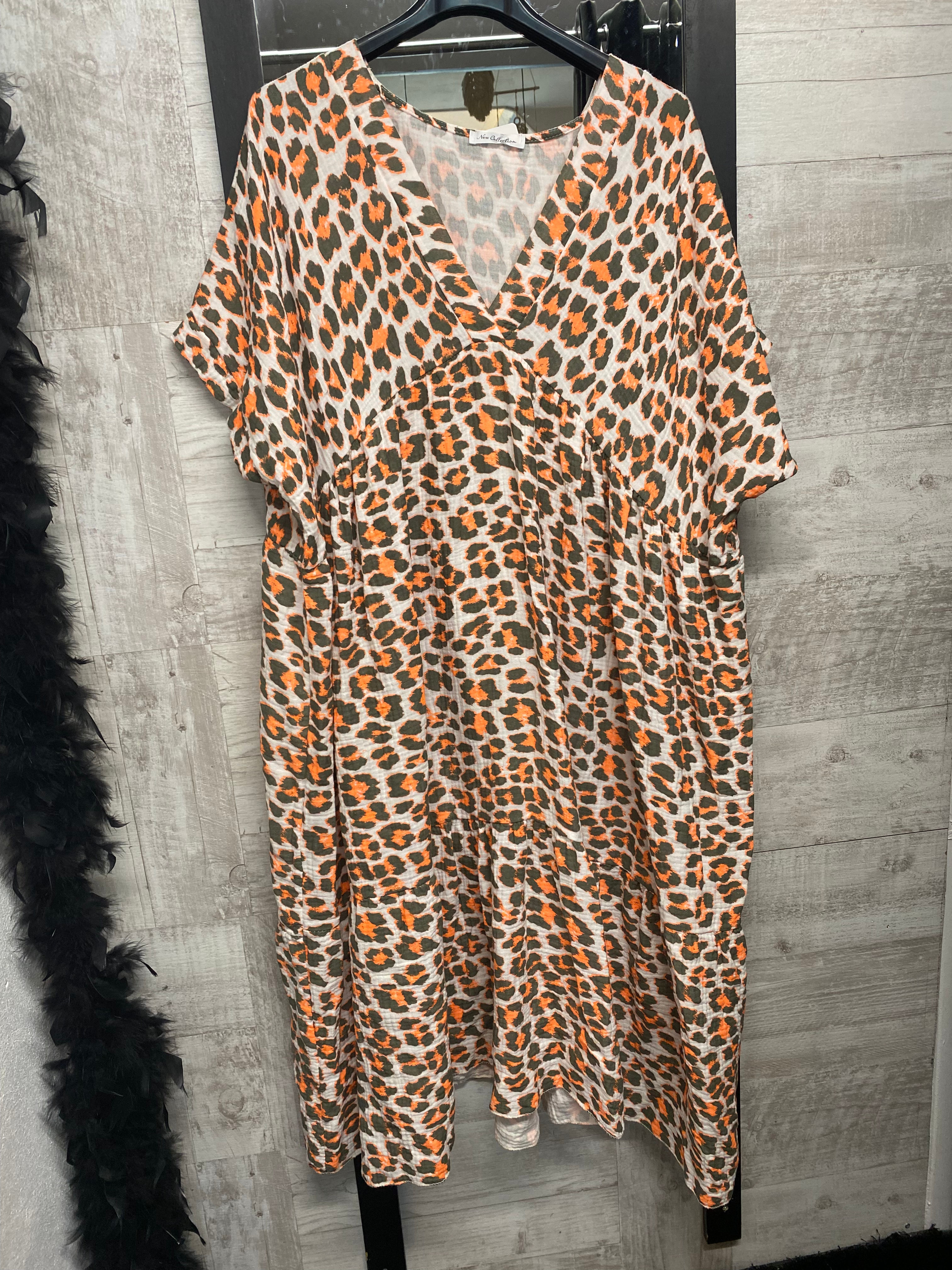 Robe en gaze de coton grandes tailles 