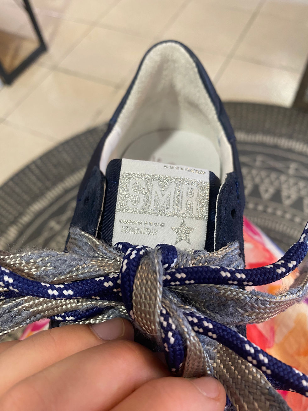 Miniature : Baskets June E276 bleu marine Semerdjian