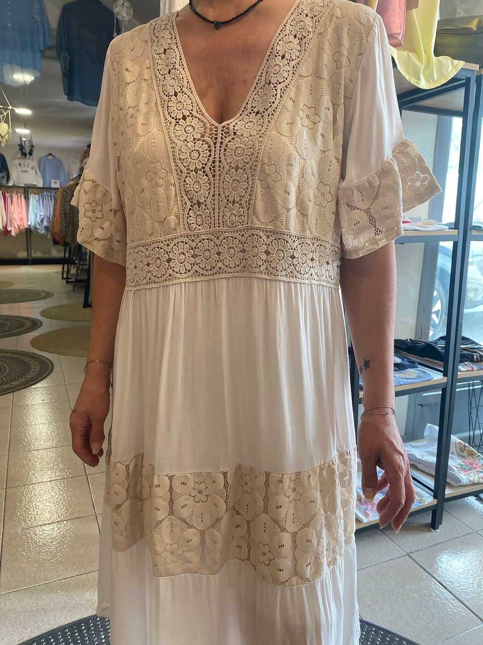 Miniature : Robe avec dentelle Lison