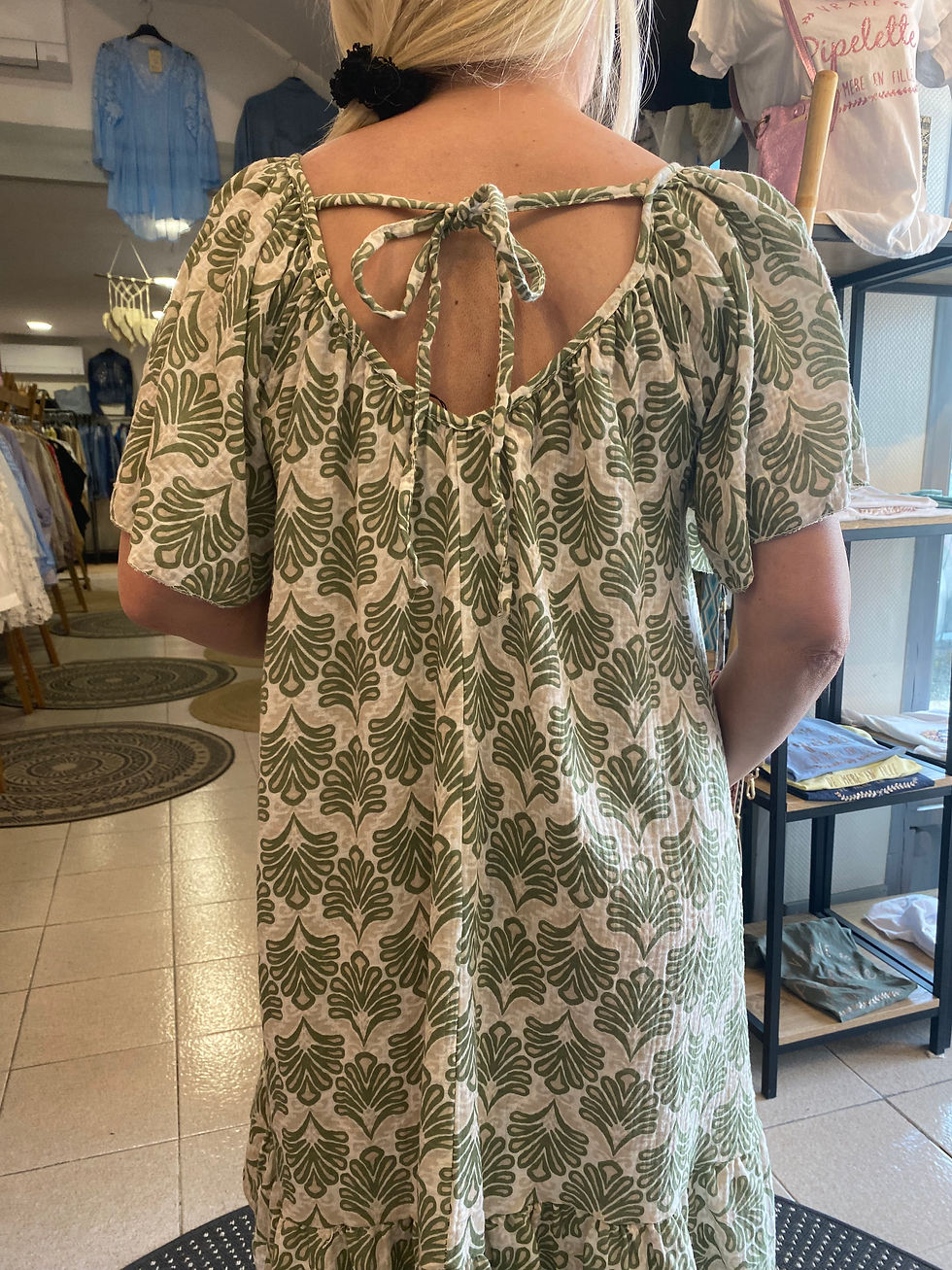 Miniature : Robe Christelle en gaze de coton