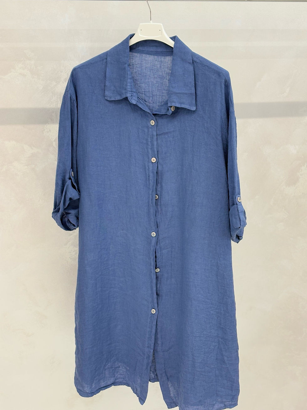 Miniature : Robe chemise en lin Lilou