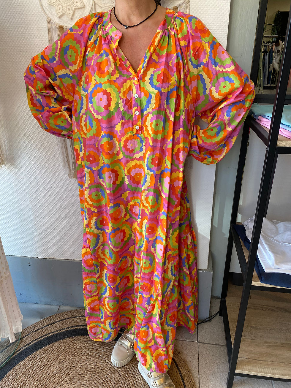 Miniature : Robe longue Kerman Banditas