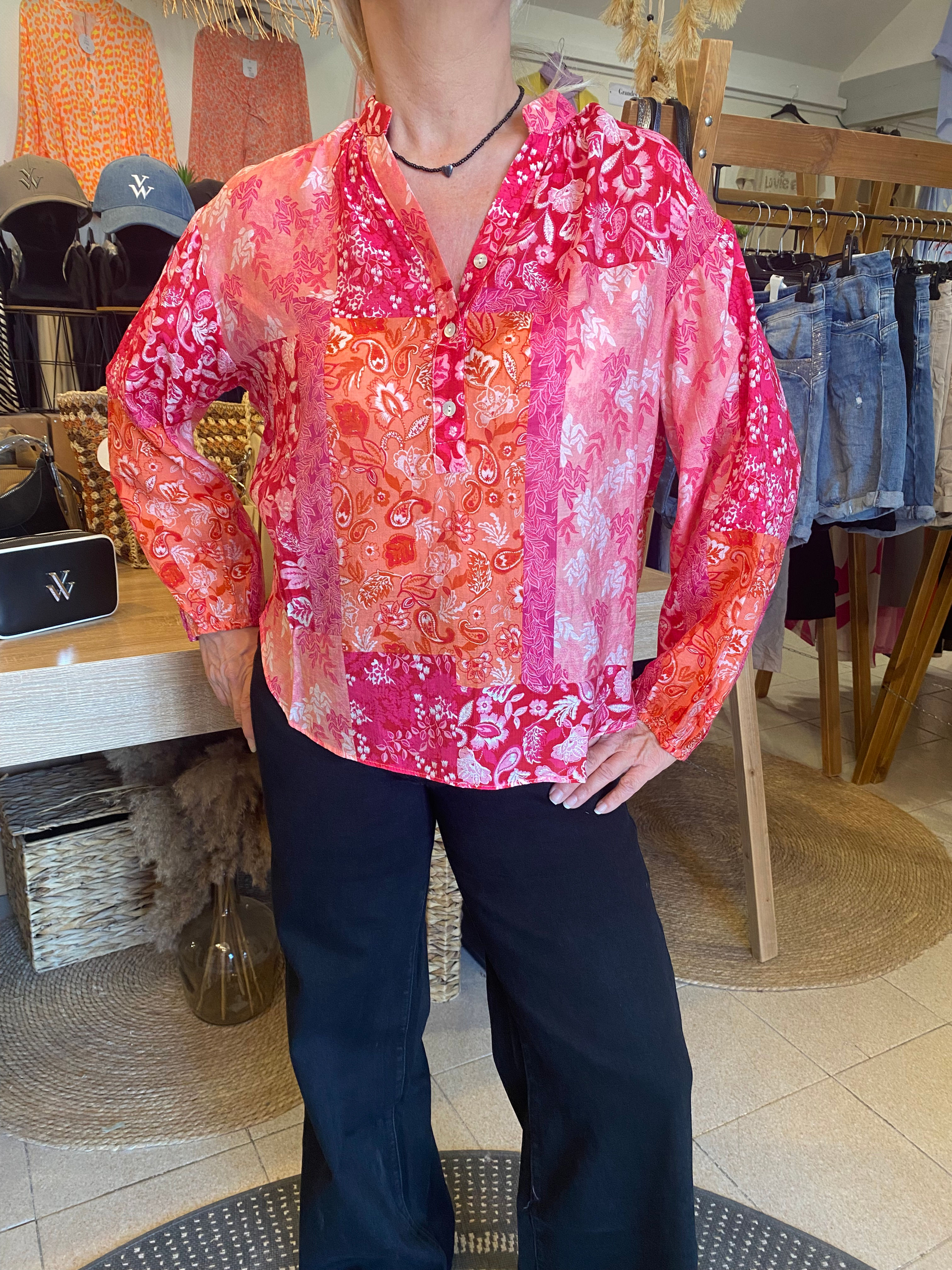 Blouse à motifs Morgane