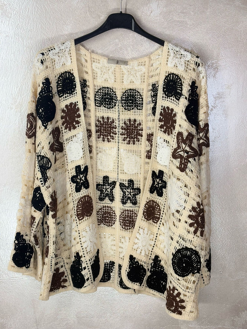 Miniature : Gilet en crochet avec coquillages