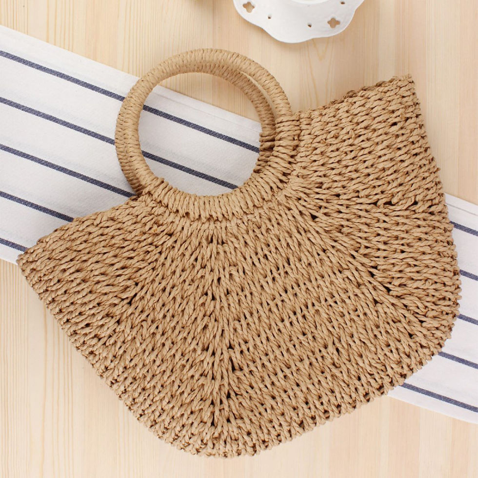 Miniature : Sac style panier en osier 