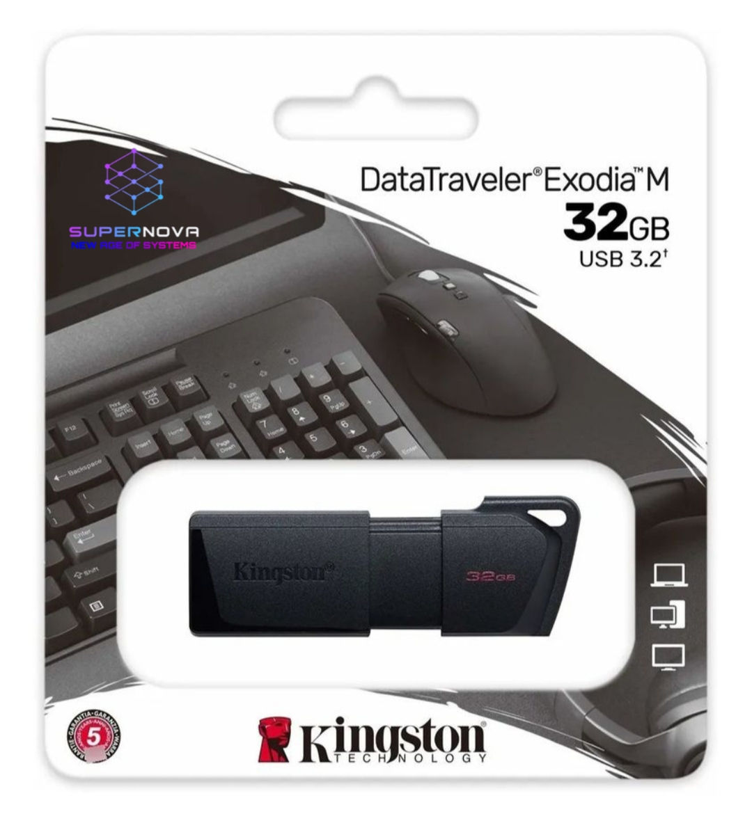 Memoria USB Kingston Technology DTXM/32GB - Negro, 32 GB, USB