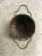 Solid brass deep tea strainer