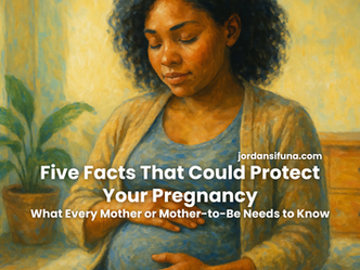 A pregnant woman’s silhouette with soft light in the background, symbolising health and nurturing, alongside text: “Five Facts That Could Protect Your Pregnancy — What Every Mother or Mother-to-Be Needs to Know.”