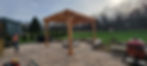 Custom cedar pergola