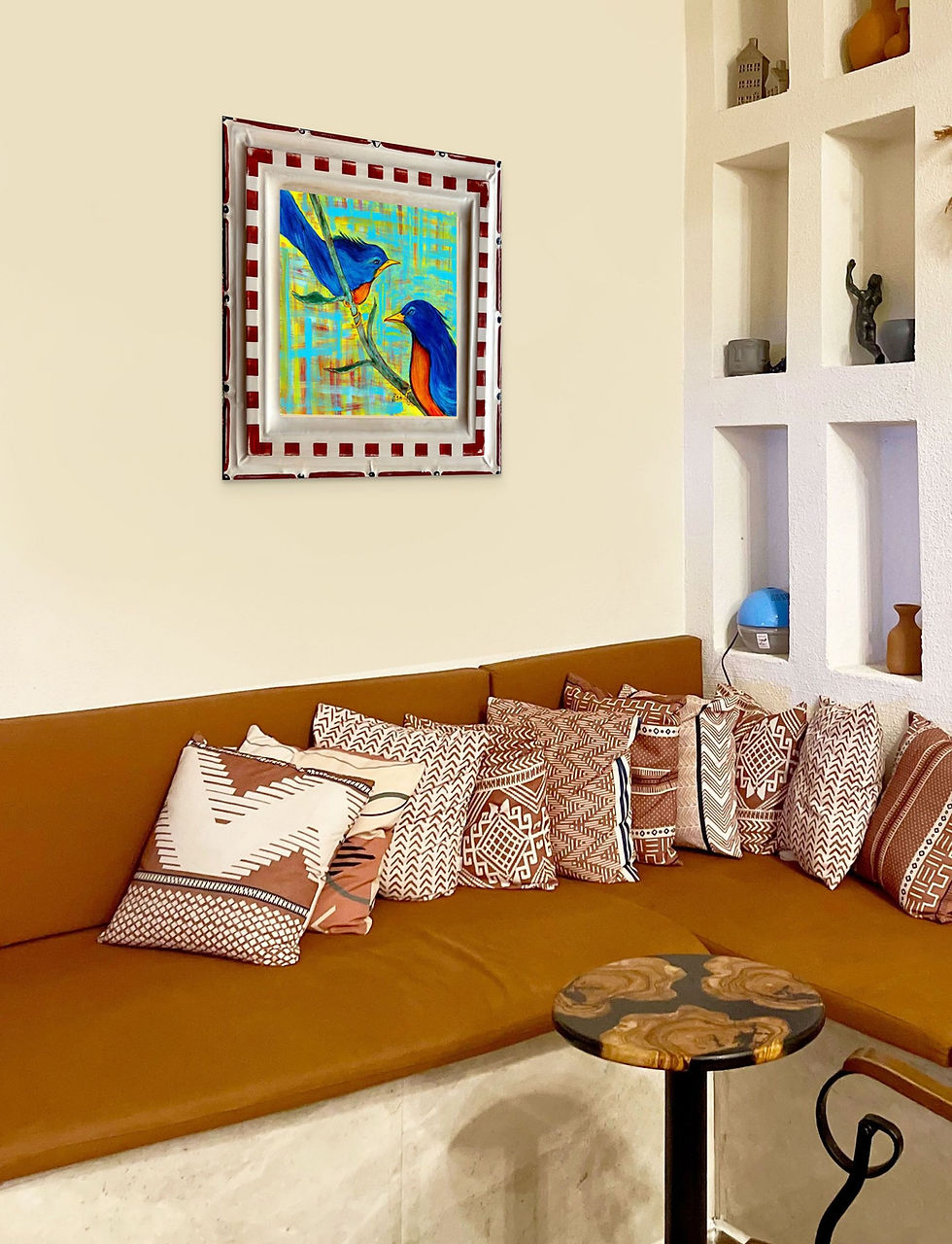Thumbnail: Blue Birds Wall Art Tin