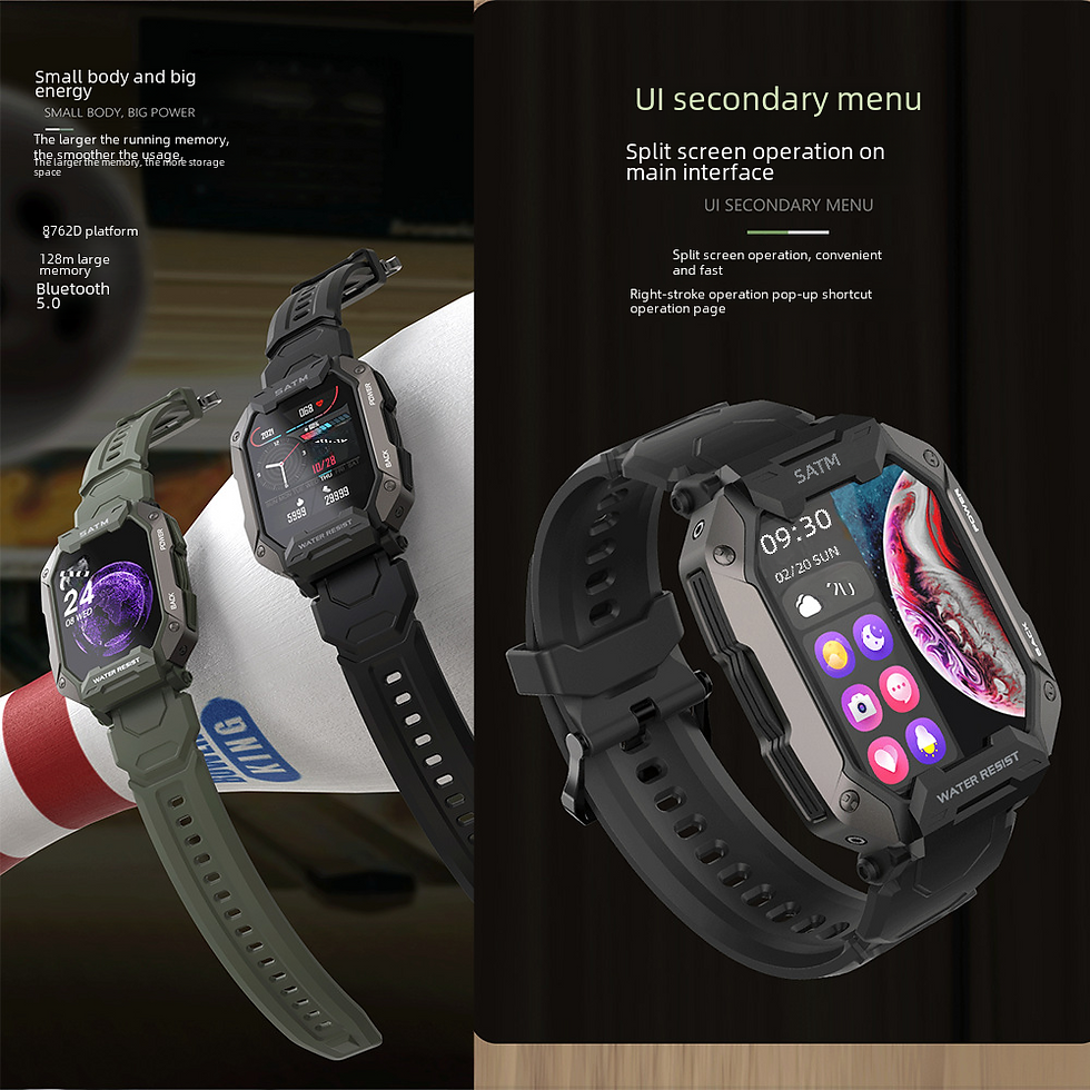 Thumbnail: C20 Smart Watch with Bluetooth, Heart Rate, and Alerts