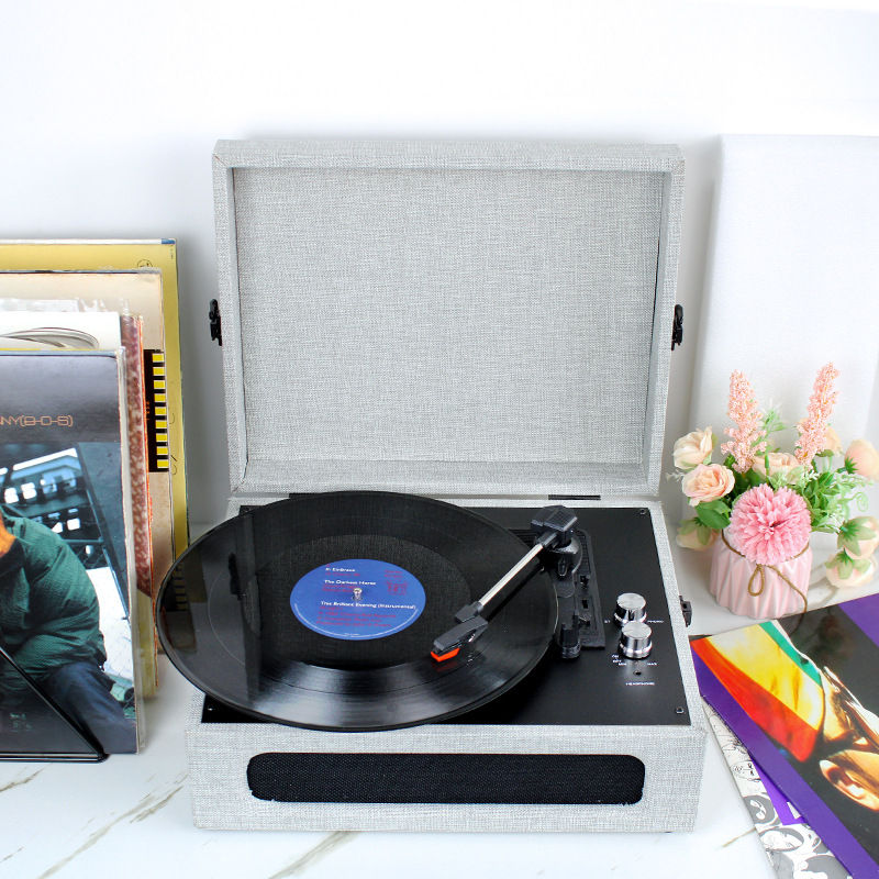 Thumbnail: Bluetooth Vinyl Record Player and Speaker Home Decor