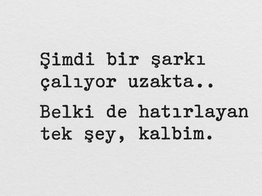 belki de ...