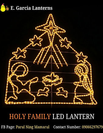 HOLY FAMILY HANGING SET LED LANTERN