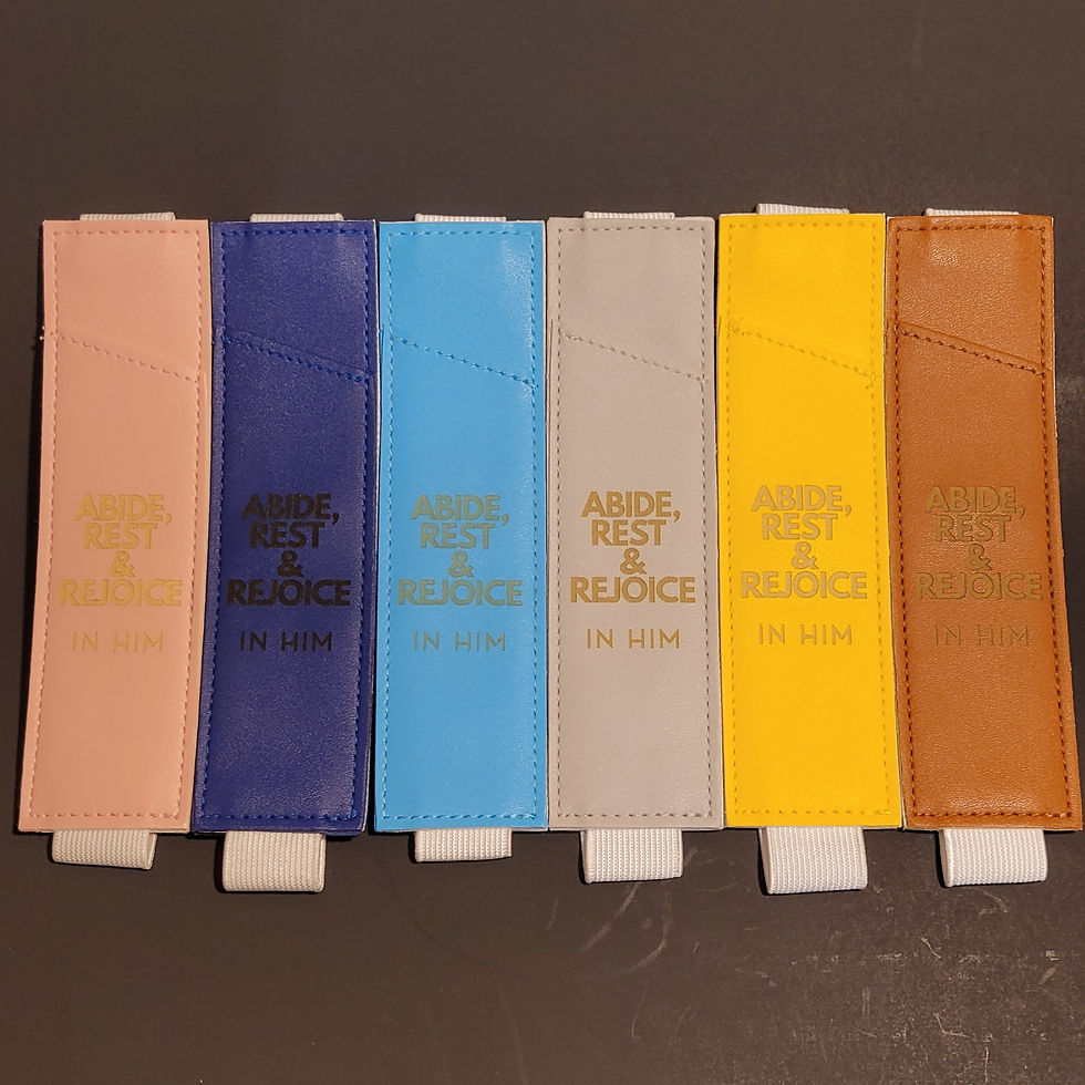 Thumbnail: Tag Along Pen Holder - Abide, Rest, Rejoice