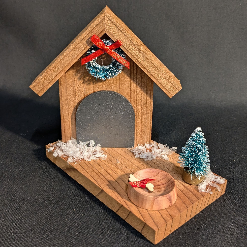 Christmas Dog House-Wreath