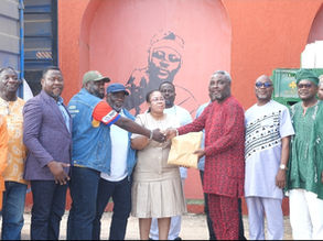 Gov't present assorted food items, beverages, cash donation to Ga Traditional Council shead of Homowo 2026 celebration