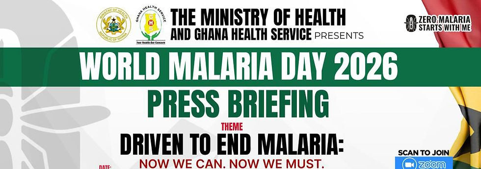 WORLD MALARIA DAY 2026: "Ghana has tools to end malaria now" – GHS