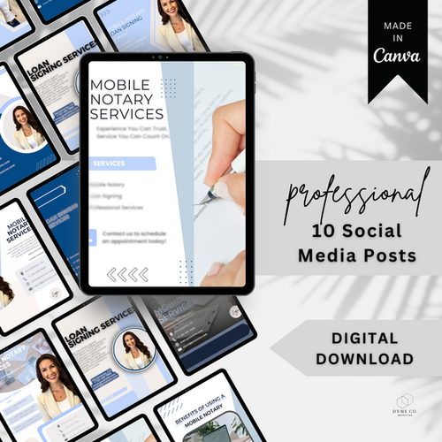 Notary Posts 10 Notary Social Media Posts | Notary Insta Posts | Signing Agent ...