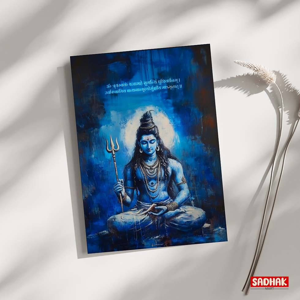 Thumbnail: Mahamrityunjay Mantra Poster: A3 Size