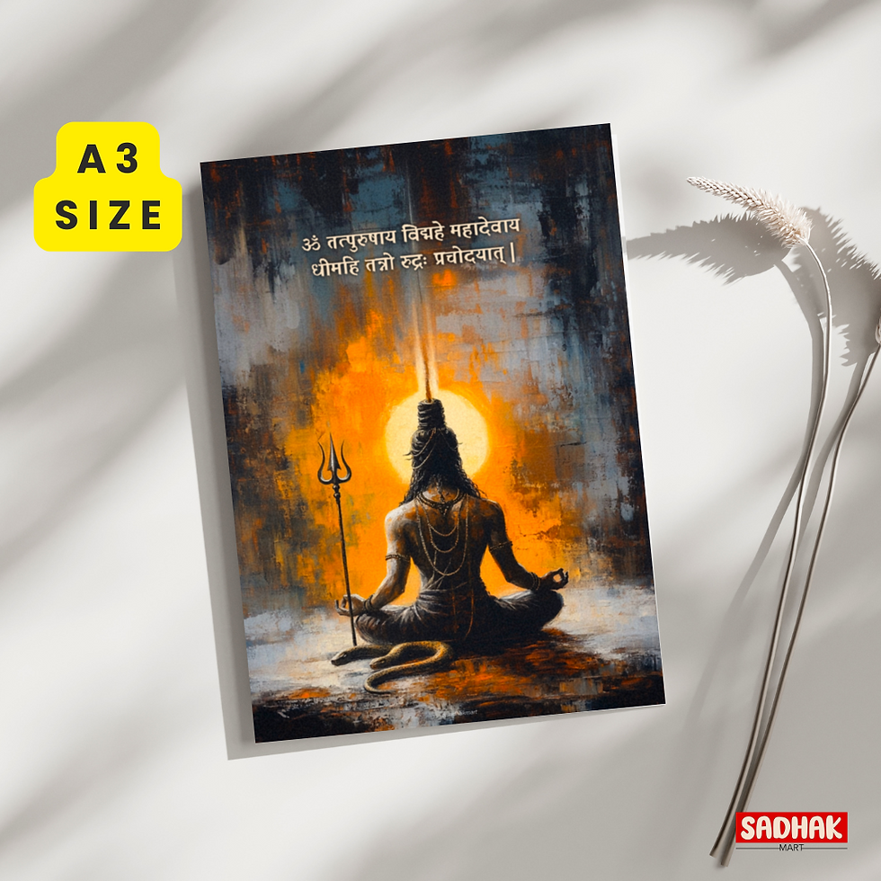 Thumbnail: Rudra Gayatri mantra poster: A3 Size