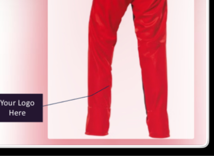 Back Calf Left - Sponsorship Racesuit