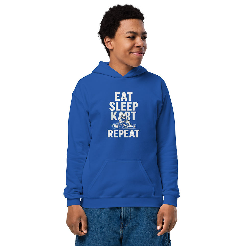 Thumbnail: Eat Sleep Kart Repeat - Youth  hoodie