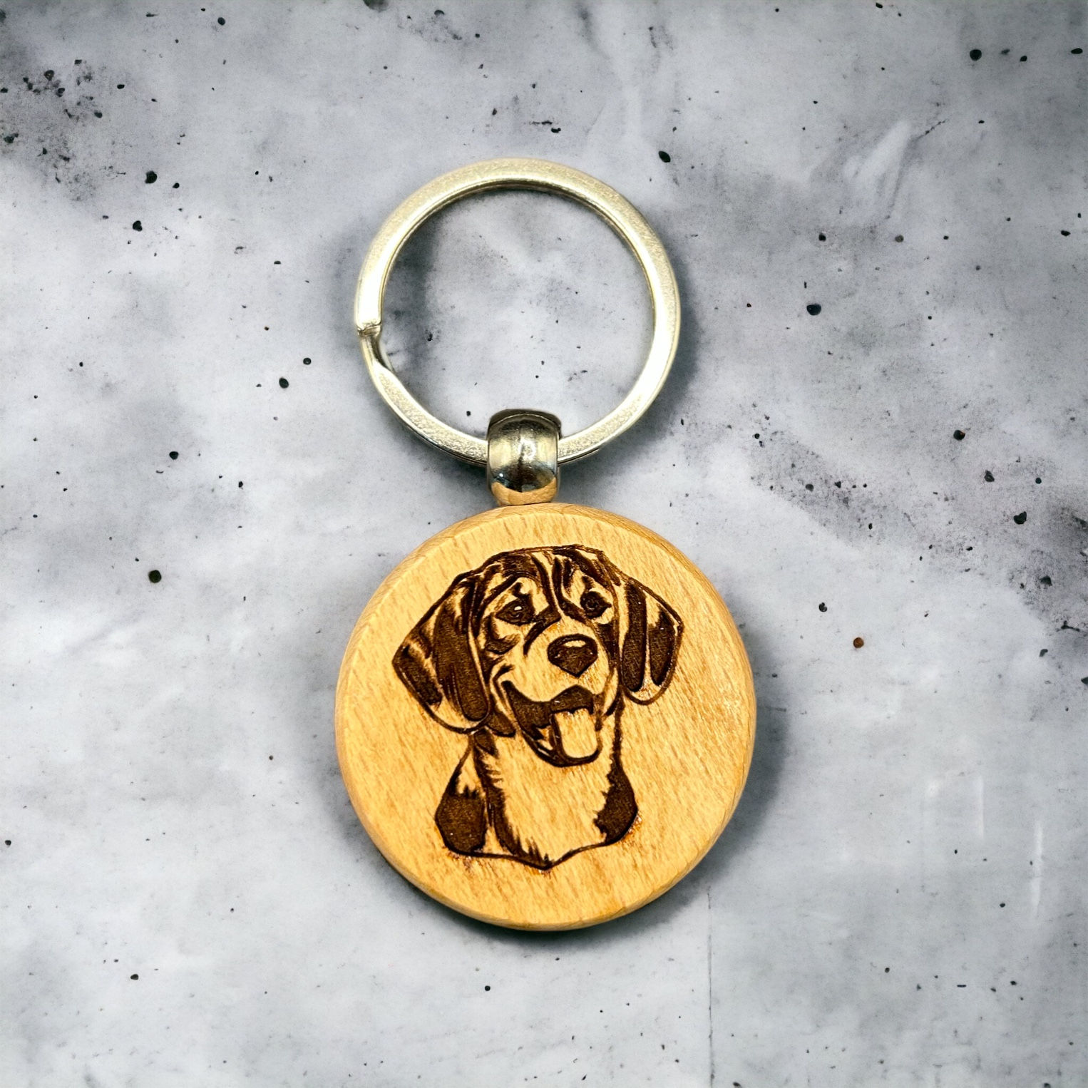 Beagle Dog Keychain