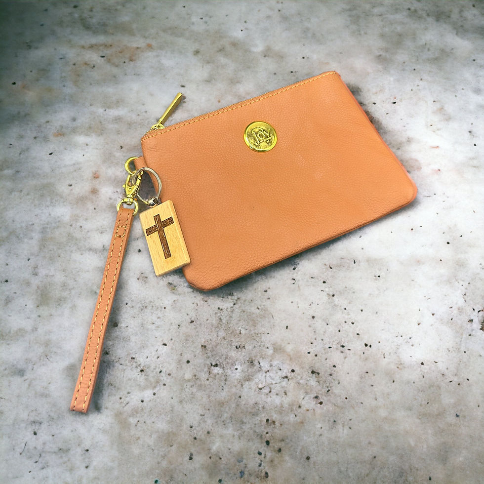 Thumbnail: Wooden Cross Keychain