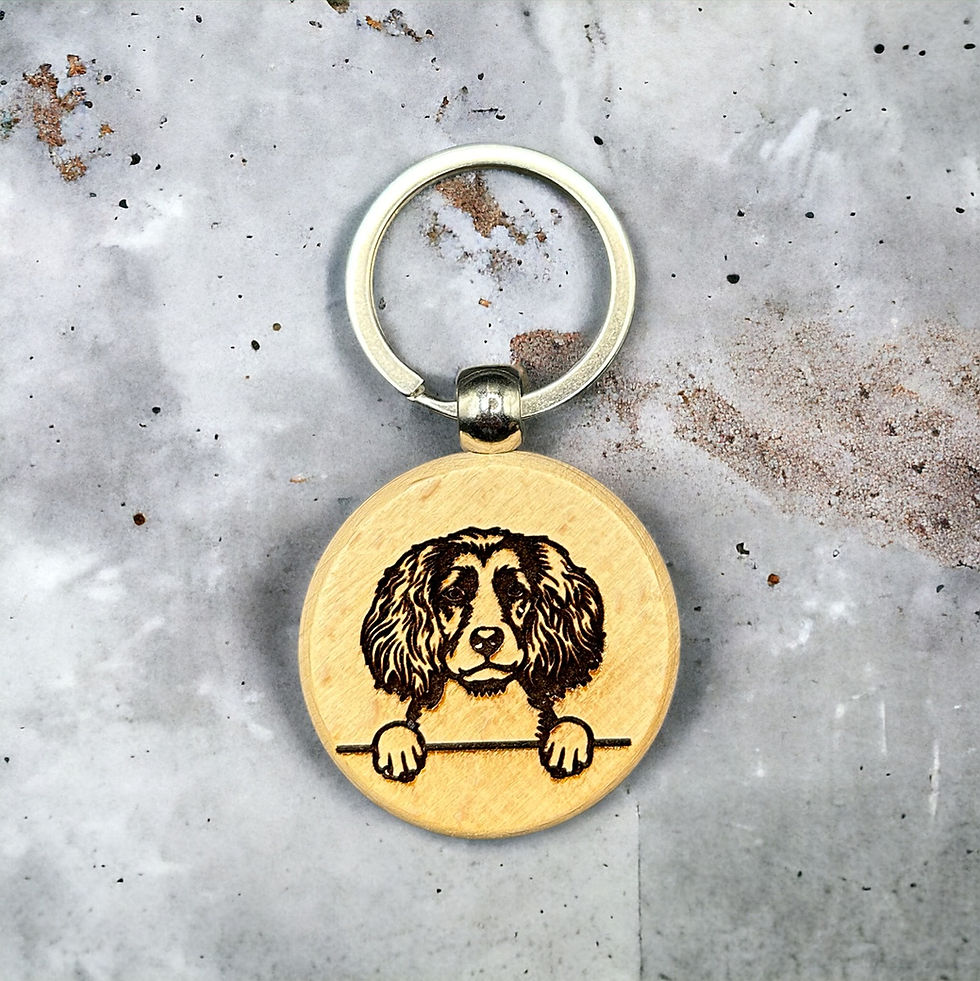Spaniel Dog Keychain