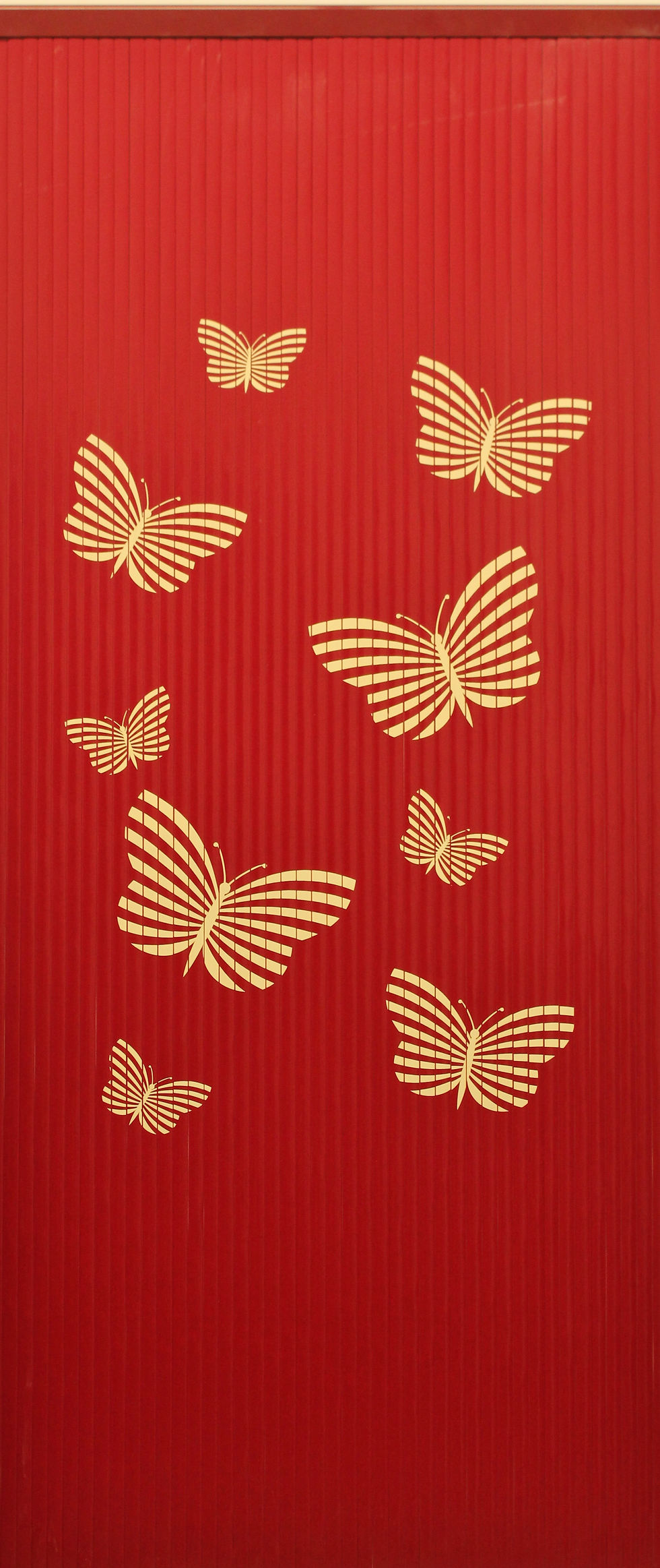 Vlinder Rood-beige