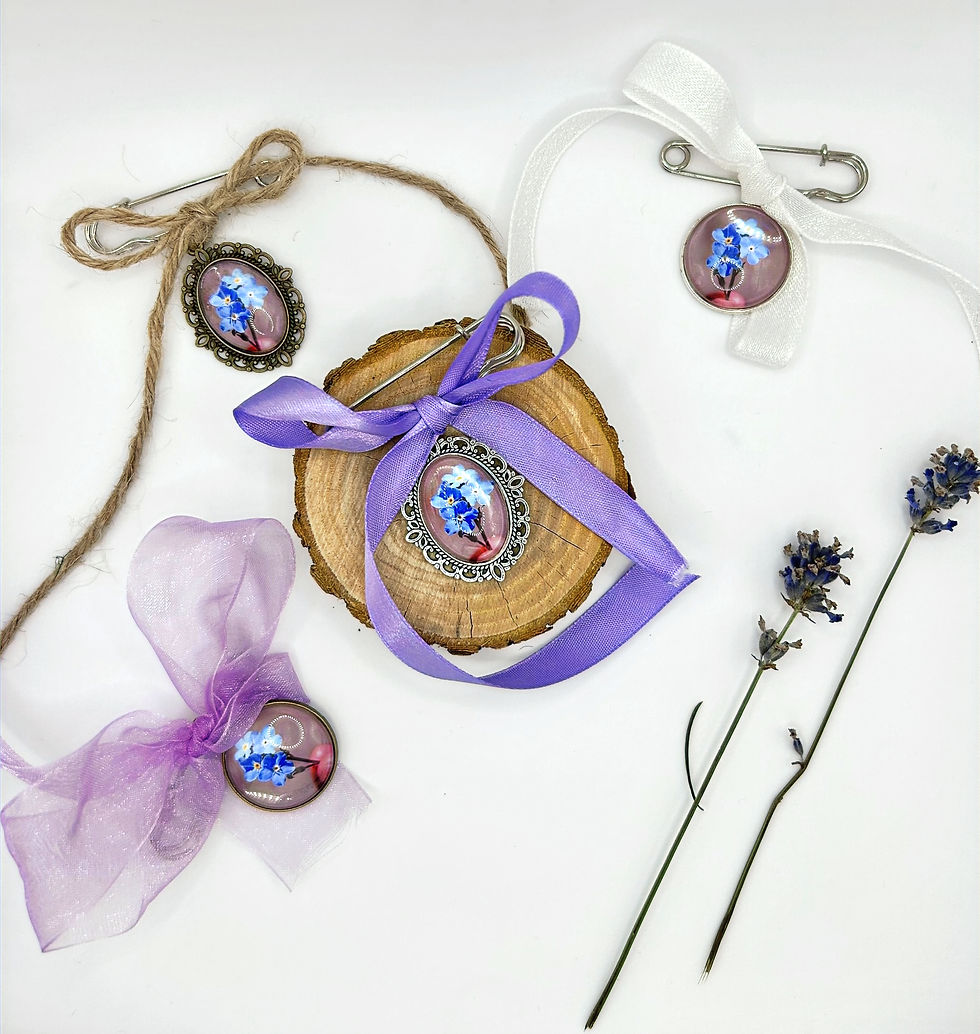 Thumbnail: Wedding Bouquet Pendant "You will never walk alone"