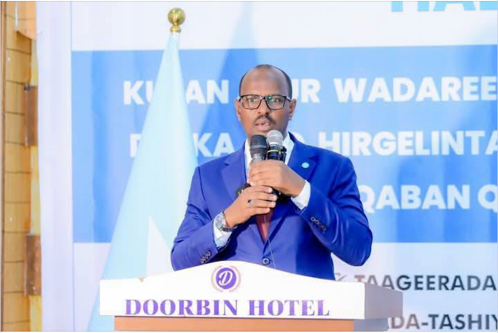 Waxaan bogaadinaynaa Wasiirka badroolka