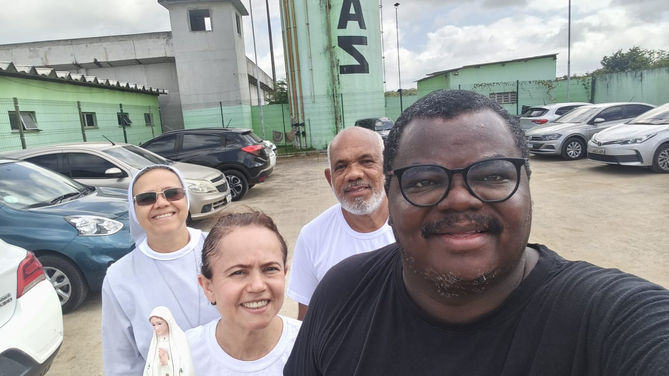 Pastoral Carcerária visita detentos e promove celebração eucarística na UP Aquiraz