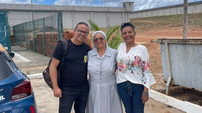 Pastoral Carcerária leva mensagem cristã a detentos da Unidade Prisional Vasco Damasceno, em Itaitinga