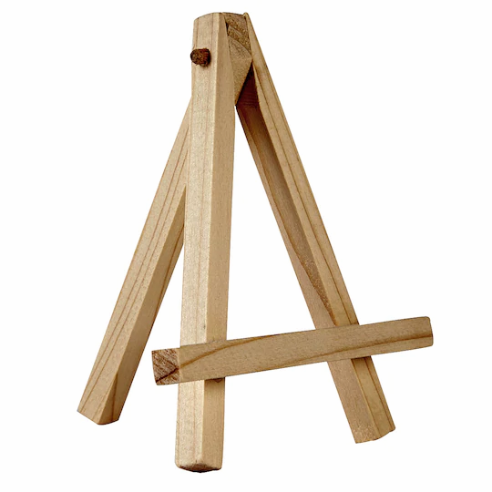 Mini wooden easels
