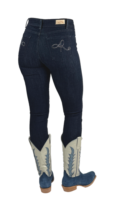 high rise riding jeans