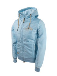ice-blue active-wear jacket, for rider