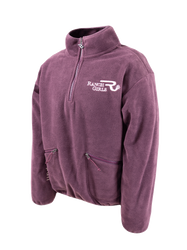 soft fleece zip up, light-weight activewear for rider