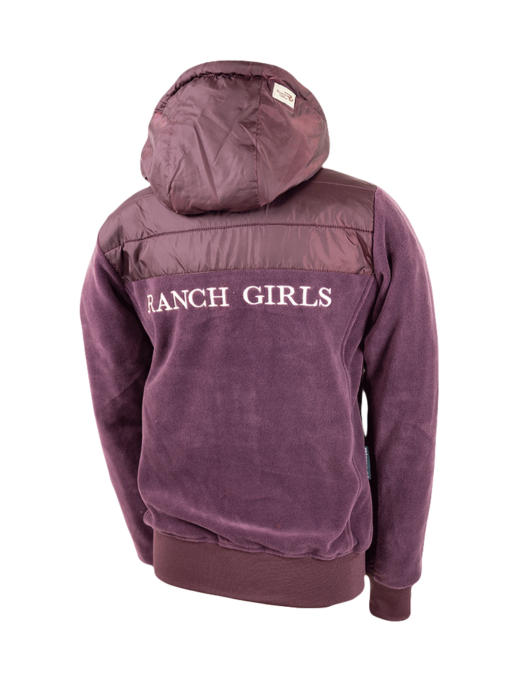 plum colored jacket, with nylon trim, great fitting western clothing brand