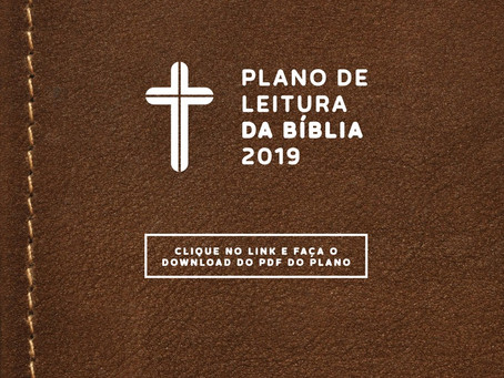 Ano novo novas metas! Plano de Leitura da Bíblia!