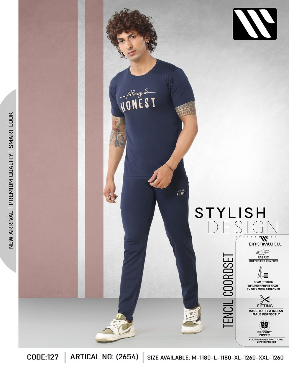 Thumbnail: Mens Tencel NightSuit 