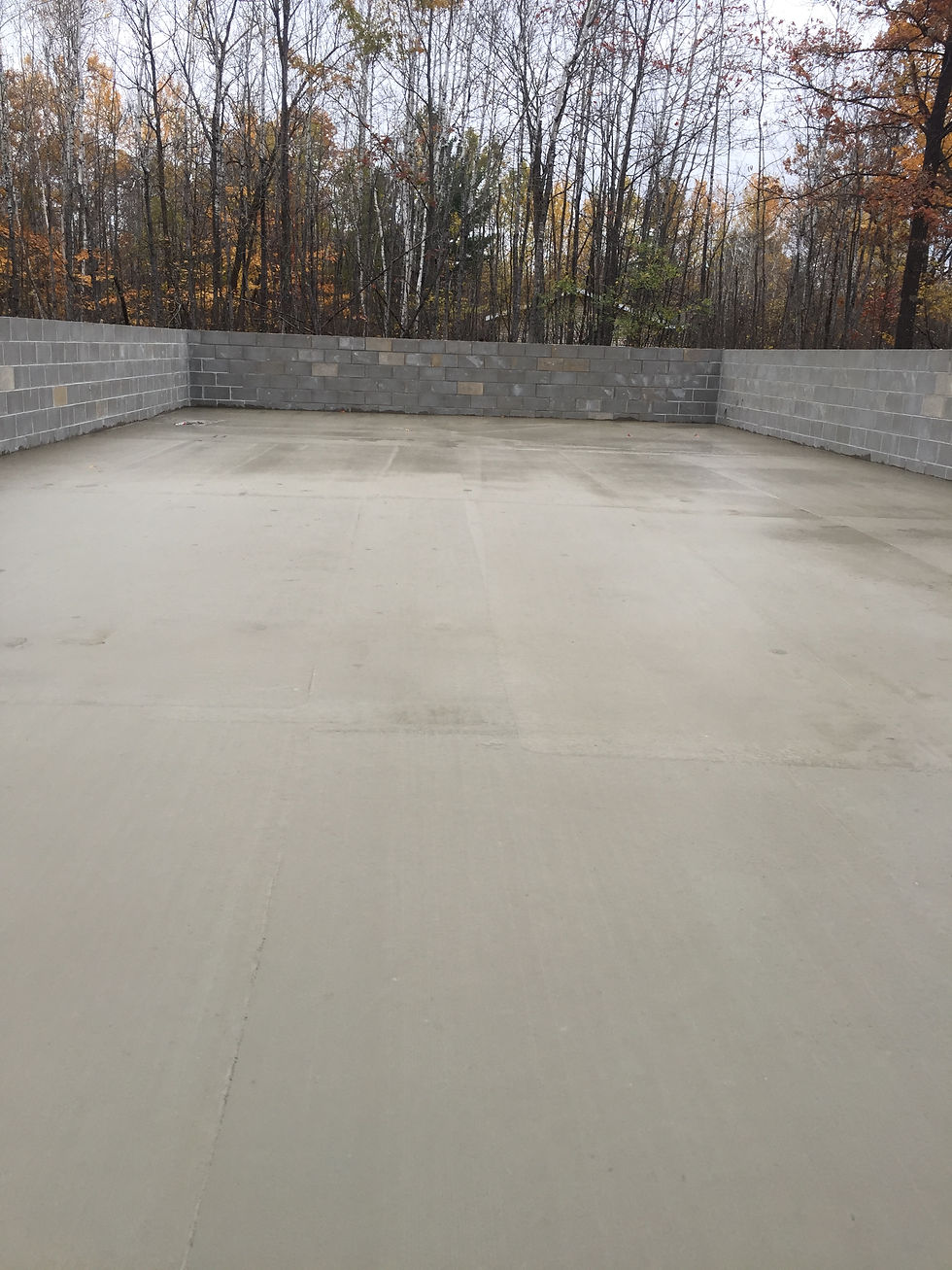Finished block job with slab