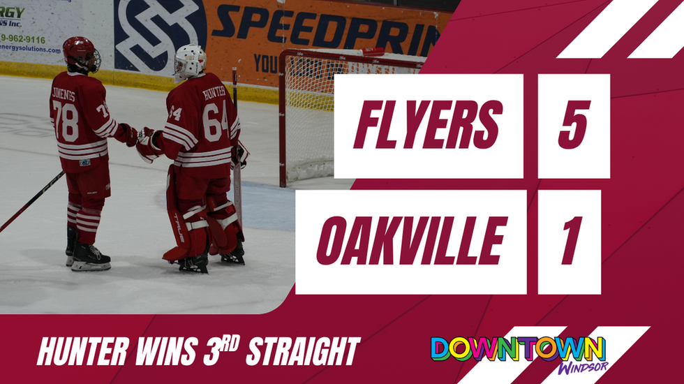 Hunter leads Flyers to win