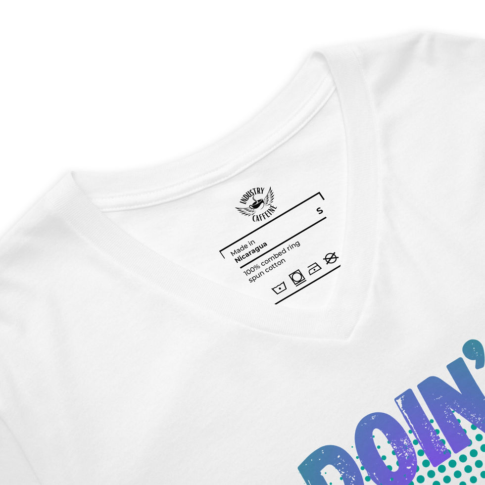 Thumbnail: Unisex Short Sleeve V-Neck T-Shirt: Comical Collection - Great
