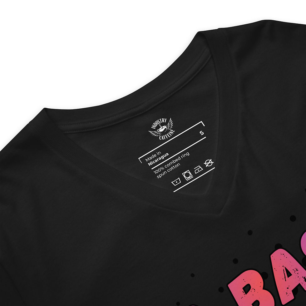 Thumbnail: Unisex Short Sleeve V-Neck T-Shirt: Comical Collection - Ya Basic